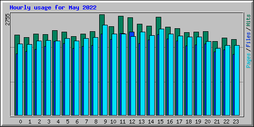 Hourly usage for May 2022