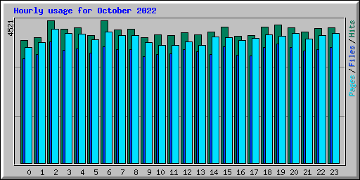 Hourly usage for October 2022