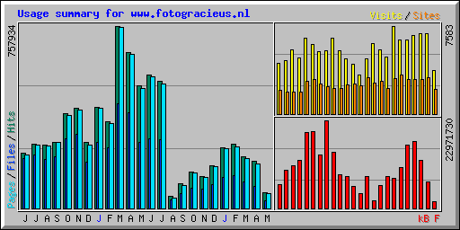 Usage summary for www.fotogracieus.nl